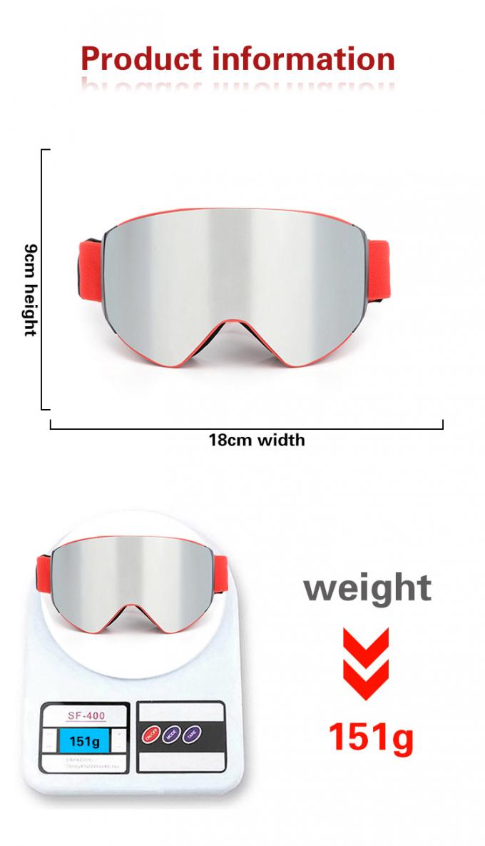 Gafas del esquí de la snowboard de la protección ocular de las gafas de seguridad de los deportes al aire libre de la prescripción del marco de TPU