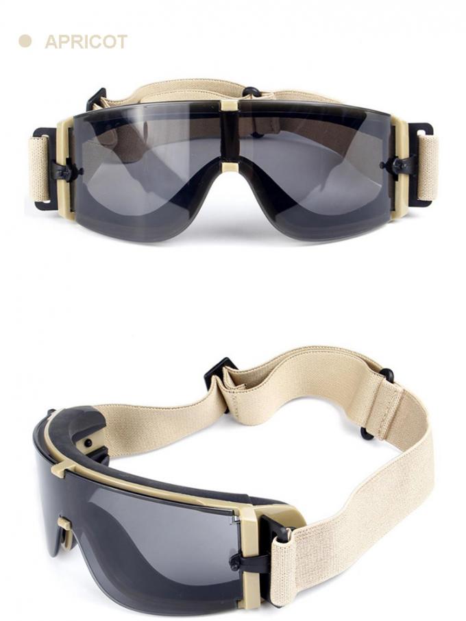 Gafas militares protectoras de encargo antiarañazas a prueba de balas 2018 de las gafas de seguridad UV400