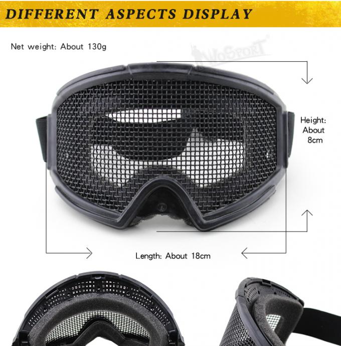 WoSporT vende al por mayor las gafas de seguridad tácticas de Paintball del airsoft militar al aire libre de las gafas de la caza del transformador con la malla de acero
