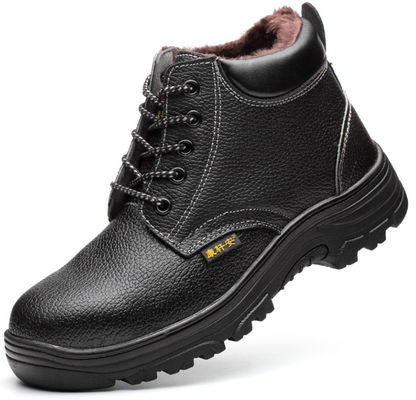 High Top Anti Cold Winter Warmth And Anti Smash Anti Piercing Safety Shoes