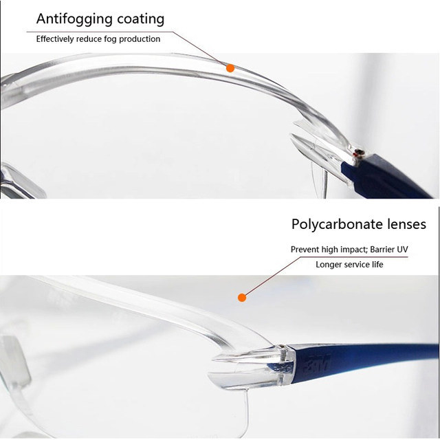 Gafas de seguridad protectoras del ppe gafas de la qu mica de las 