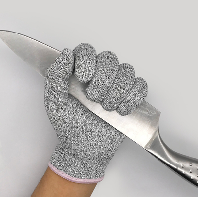 Guantes de trabajo de seguridad con recubrimiento HPPE PU resistente a cortes Nivel 5 Guantes contra cortes para la construcción