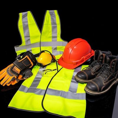 Vestido de seguridad de EPI aprobado por ANSI adecuado para trabajadores de la construcción, la fabricación y la industria que requieren el cumplimiento de la seguridad
